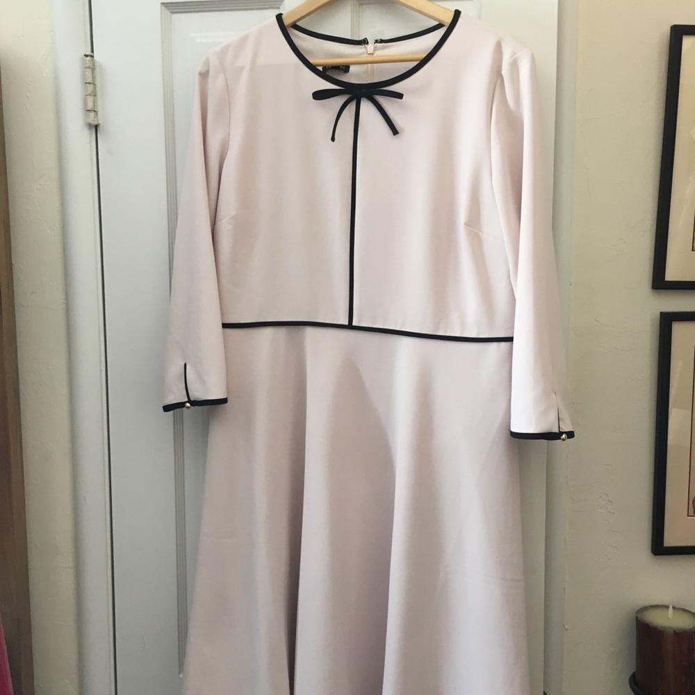 Soft Pink & Black Dress from Talbots